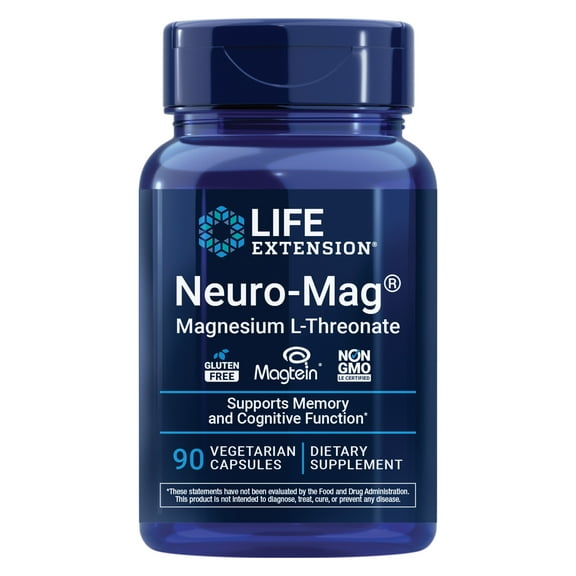 (4 Pack) Life Extension Neuro-Mag Magnesium L-Threonate 90 vegetarian capsules