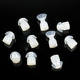 thumbnail image 7 of MaximalPower Replacement Silicone Mushroom Earbud Ear Tips for Motorola Kenwood Two Way Radio Coil Tube Audio Headset Surveillance Kits /Transparent Acoustic Tube Earpieces (4 Pack), 7 of 7