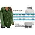thumbnail image 4 of MOSHU Oversize Hoodies for Women Loose Fit Drawstring Hooded Womens Sweatshirts Button Down Shacket Jackets with Pocket, 4 of 7