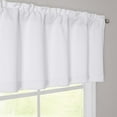 thumbnail image 5 of OVZME White Valance for Window 14 Inches long, Small Window Kitchen Valance Curtain, Rod Pocket Cafe Valance for Living Room Bedroom Bathroom Laundry Basement, 60"W x 14"L, 1 Piece, 5 of 8
