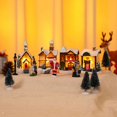 thumbnail image 4 of Casa iluminada de pueblo de Papá Noel, decoración navideña, modelo navideño con decoración de mesa ligera, nuevo producto, 2022, 4 of 4