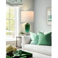 thumbnail image 5 of 26in Glass Table Lamp for Nightstand Deco Gradient Green Modern Lamp with Led Bulb, 5 of 8