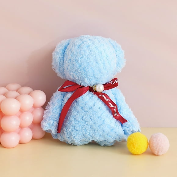 Toalla de Terciopelo Absorbente, Toalla de Cara con Rayas de Colores, Toalla de Regalo Suave para El Hogar Infantil