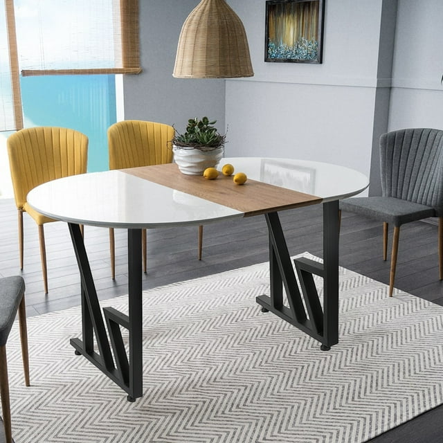 Kojooin Heavy Duty Industrial Metal Table Legs, Steel Furniture Support for Dining Table, Desk, Bench or Coffee Table