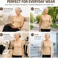 thumbnail image 5 of Grace And Ease Tanks With Built In Bra, Tank Tops With Wide Strap For Older Women,U Neck Shapewear High Strechy Sleeveless Slim Fit Tops,No Bra Needed Smoothing Cami Tank Workout Top, 5 of 9