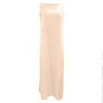 thumbnail image 4 of Maplenight Womens Summer Linen Dresses Beach Vacation Maxi Dress Solid Crew Neck Sleeveless Sundresses, 4 of 6