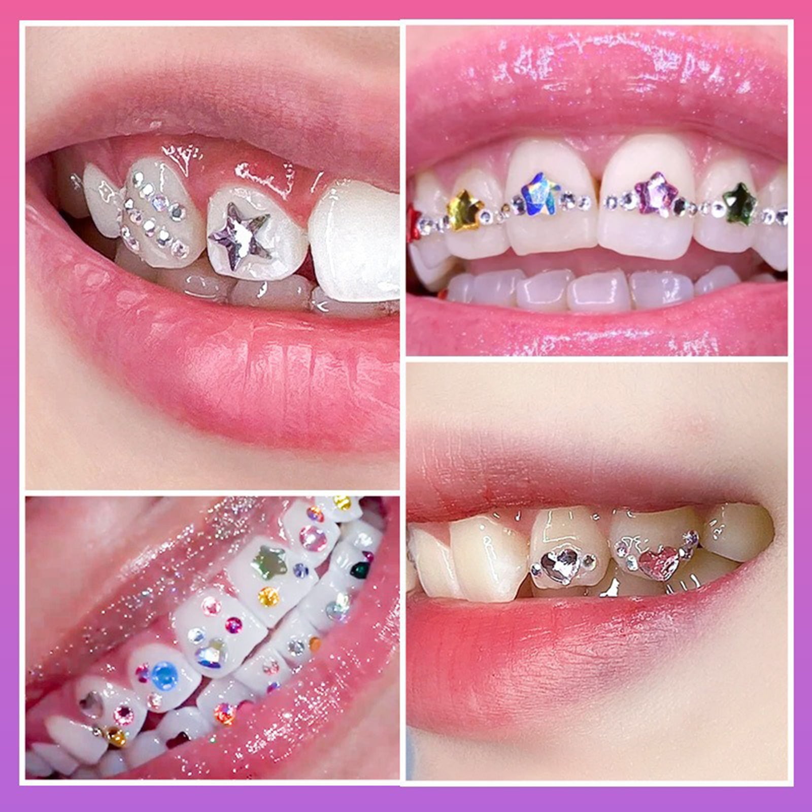 Tooth Gem Kit DIY Crystals Jewelry Tooth Ornaments Jewelry Decoration Tooth Tool