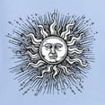 thumbnail image 6 of Wild Bobby Radiating Sun Puff Print Fashion Womens Graphic Tee, Light Blue, Large, 6 of 6