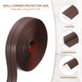 thumbnail image 3 of Wall Corner Protector 1.6 in x 10 Ft, Self Adhesive Wall Corner Guard Edge Protector for Ceiling Countertop, Coffee, 3 of 7