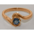 thumbnail image 4 of LBG British Made 14k Rose GoldWomens Ring Natural Sapphire Engagement Ring - 33 size options - Size 7.5, 4 of 5