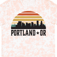 thumbnail image 4 of Inktastic Portland Oregon Skyline Retro Sunset T-Shirt, 4 of 5