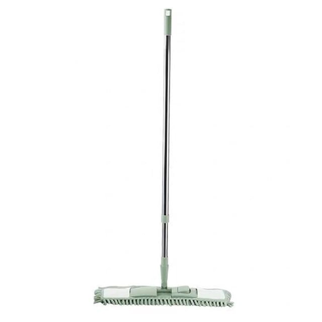 Green Green Rotating Flat Mop With Powerful Clamping System For Microfiber Pads Efficient Water Absorption And Stain Removal