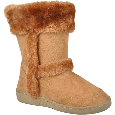 Brinley Kids Girl's Faux Fur Trim Boots