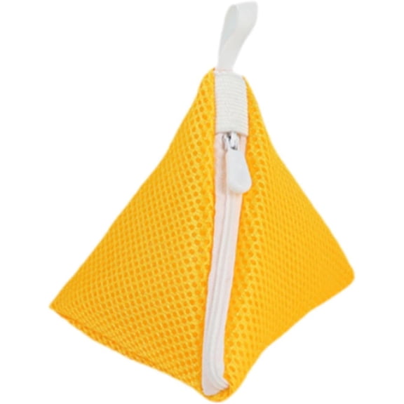 Mini Mesh Laundry Bags with Zipper Polyester Wash Holders for Washing Machine for Socks Underwear and Clothes Versatile Breathable Laundry Stuff for Home Travel and Gym Use(yellow)