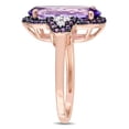 thumbnail image 3 of Everly Women's Amethyst and Topaz Rose Gold Plated Ring, 3 of 7