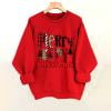 thumbnail image 2 of asdoklhq Christmas Sweatshirts for Women Ladies' Christmas Printed Fashionable Loose Casual Long Sleeved Top Regular Sleeve Hooded Sweatshirt Pink L, 2 of 6