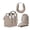 Camel, variant on Compression Packing Cubes for Travel Luggage, 6 Pcs Lightweight Suitcase Storage Organizers with Neck Pillow and Laundry Bag, Black