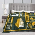 thumbnail image 5 of Throw Green Bay Blanket Flannel Blanket Lightweight Soft Football Blanket Travel Blanket Gift for Men Women 60"x50", 5 of 6
