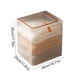 thumbnail image 3 of Gran caja de almacenamiento transparente | Cesta organizadora de ropa de tela y nylon - Tote plegable para armario • Asas, material transpirable | 47x46x30cm • Naranja | Edredón transparente, Caja, 3 of 6