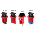 thumbnail image 2 of 20 Pieces Circuit Breaker Safe Wear-resistance Lock Adjustable Portable Red Universal Industrial Padlock Antitheft Products MCPOW, 2 of 6