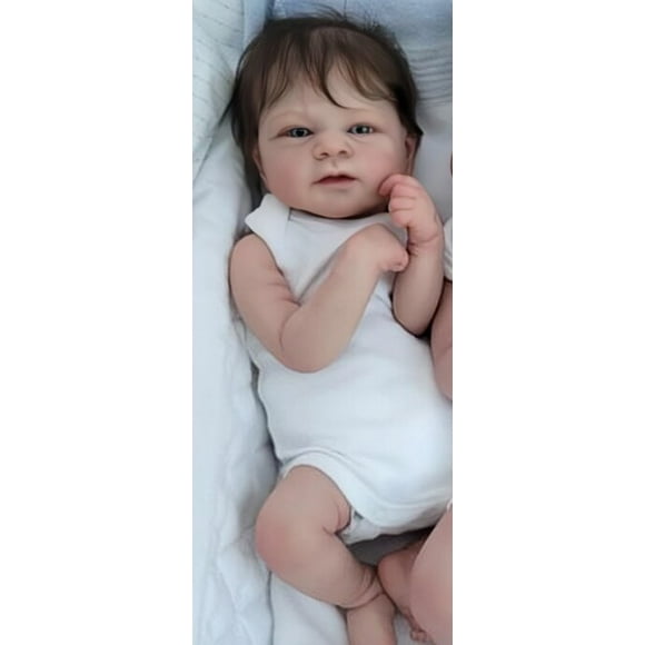 Poupées Reborn réalistes peintes à la main, Poupées Reborn Loulou, Bébés nouveau-nés réalistes, 19 po