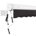 thumbnail image 6 of Awntech 8' x 6.5' Full Cassette Left Motorized Patio Retractable Awning, Black, 6 of 7
