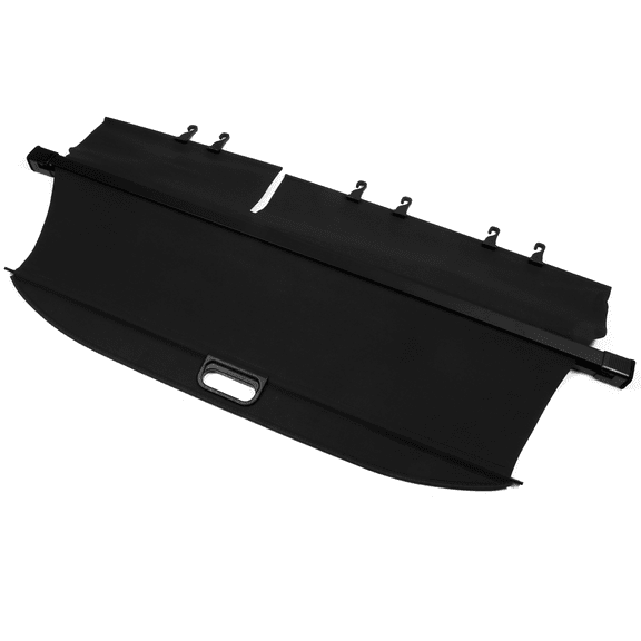 Ikon Motorsports Compatible with 14-19 Toyota Highlander Tonneau Cargo Shade Cover Black-Vinly Aluminum Rod