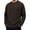 Brown, variant on Mens T-shirts Long Sleeve Plus Size Relaxed Waffle Top Spring Casual Crewneck Thermal Everyday Wear Tees Black L