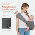 thumbnail image 2 of Baby Carrier Newborn to Toddler - 2-in-1 Baby Wrap & Baby Carrier - Pre-Wrapped Baby Sling Wrap Newborn - Soft & Stretchy Baby Sling Carrier- 7-35 lbs, 2 of 6