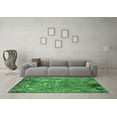 thumbnail image 3 of Ahgly Company Indoor Square Oriental Emerald Green Industrial Area Rugs, 3' Square, 3 of 4