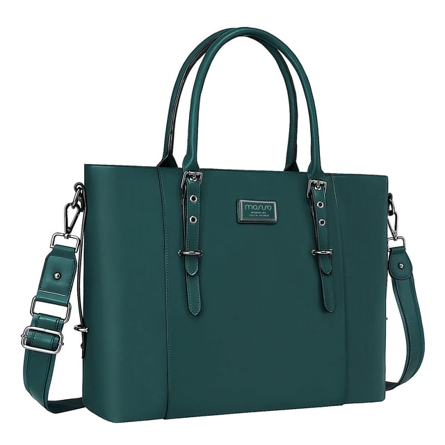 Bolsa de mano para portátil MOSISO de piel sintética impermeable 17-17.3