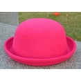 thumbnail image 2 of Magik Men Women Woolen Roll-up Brim Fedora Bowler Hat, 2 of 5