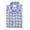 Navy / Light Blue, variant on Eleventy Men's Navy / Light Blue Washed Linen Plaid Sport Shirt Dress - S