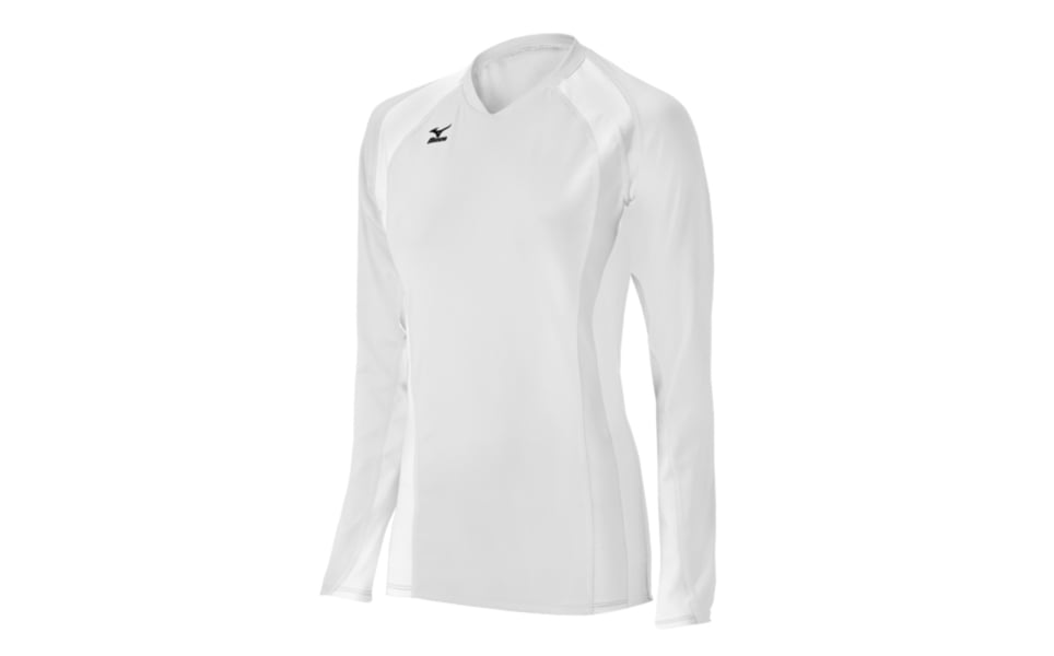MIZUNO WOMENS VOLLEYBALL APPAREL TECHNO VOLLEY V LONG SLEEVE JERSEY