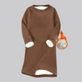 thumbnail image 1 of Wzzjkit Chemises à Manches Longues pour Femmes Robe d'Hiver à Manches Longues Épaisse et Chaude, 1 of 1