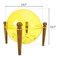 thumbnail image 3 of Contemporary Dog Bed for Small Dogs - Transparent Detachable Hemisphere Cozy Dog Cave Bed - Covered Hooded Cat Bed - Yellow, 3 of 6