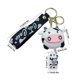 thumbnail image 3 of Llavero de vaca, regalos con estampado de vaca para mujer, lindo llavero de muñeca con estampado de vaca, accesorios de vaca para mujer. Un llavero., 3 of 9