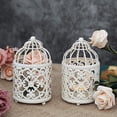 thumbnail image 3 of PEACNNG New Home Decor Hanging Lantern Candle Holder Wrought iron bird cage decoration on the wall candle candlestick crafts candle holder lighting Decorations, 3 of 5