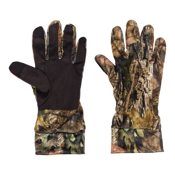 Vanish Camo Spandex Gloves with Palm Dots, Mossy Oak Break-up Country Camo