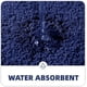 thumbnail image 4 of Alfombra de baño de 40 x 60 cm, alfombra de baño absorbente antideslizante, alfombra de ducha suave, microfibra lavable a máquina para baño (azul), 4 of 5
