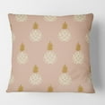 thumbnail image 2 of Designart Pineapple Summer Bliss VII' Mid-Century Modern Throw Pillow - 18x18, 2 of 2