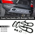 thumbnail image 3 of Unique Bargains Front Tow Hooks Left & Right for Dodge for Ram 1500 DT 2019-2024 No.82215268AB/68272945AB/68272944AB Tow Hooks with Bumper Bezels Cover Kit, 3 of 8