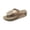 Camel, variant on Women's Flip Flops Rhinestone Butterfly Wedge Platform Summer Sandals with Arch Support Casual Walking Shoes Camel 8.5 Wide