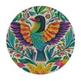 thumbnail image 2 of JEUXUS Mexican Birds Floral Round Tablecloth Circular Table Cloths Cover Washable Tabletop Runner for Kitchen Party Picnic Dining Decor, 2 of 7