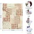thumbnail image 4 of Pioneer Flower Floral Print Pattern Blanket,Comfortable Soft Flannel Throw Blanket,All Season,Warm Lightweight Blankets for Sofa Bed Couch Living Room Chair,30"x40", 4 of 4