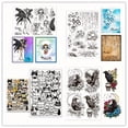 thumbnail image 2 of Water Drop Crow Cartoon Cat Stamp | Transparent Stamp Painting Tools | DIY Scrapbooking Craft Card Decoration Rubber Stamp, 2 of 2