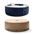 thumbnail image 1 of Intex Purspa 4 Personne Gonflable Jet Chauffé Bain à Remous & Couverture Paquet, 1 of 9