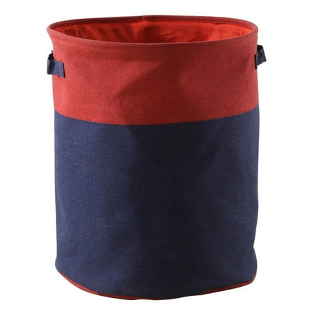 Bintopia 2 Tone Hamper Red Blue Trim