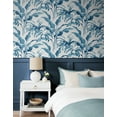 thumbnail image 2 of Stacy Garcia Home Blue Lagoon & Grey Palma Peel and Stick Wallpaper, 2 of 8