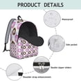 thumbnail image 2 of Kawaii Donut Lover School Backpack, Colorful Doughnut and Coffee Pattern Lightweight Travel Backpack for Daily Commuting and Travel, 2 of 4